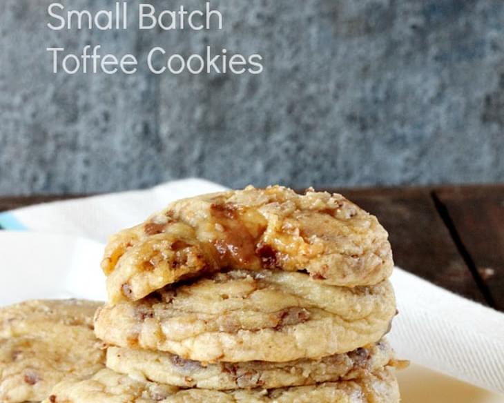 Small Batch Soft Toffee Cookie