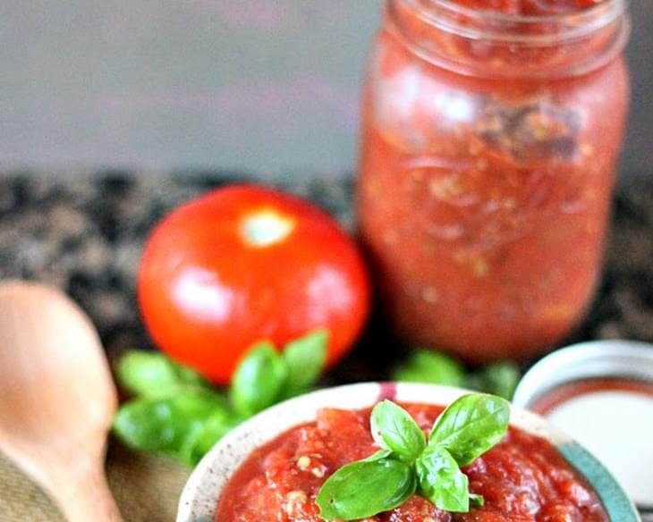 Slow Cooker Tomato Meat Sauce