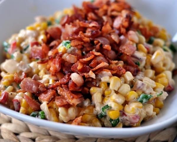 Creamy Confetti Corn with Bacon