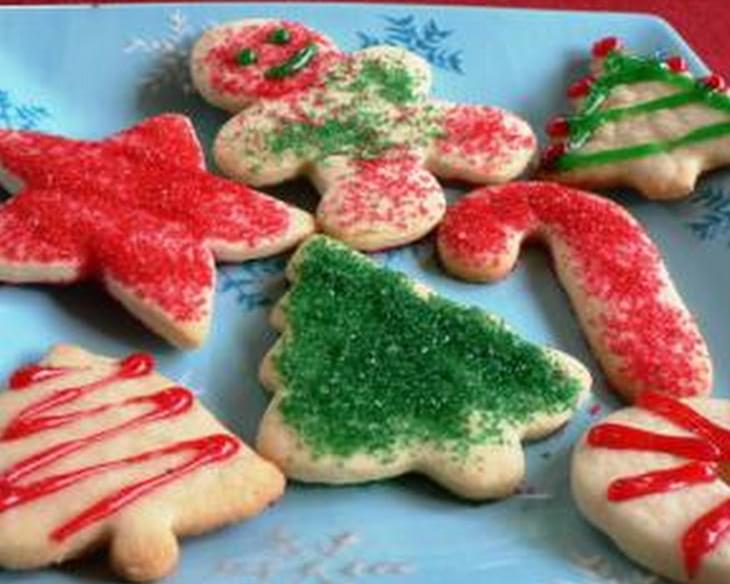 Low Fat Holiday Sugar Cookies