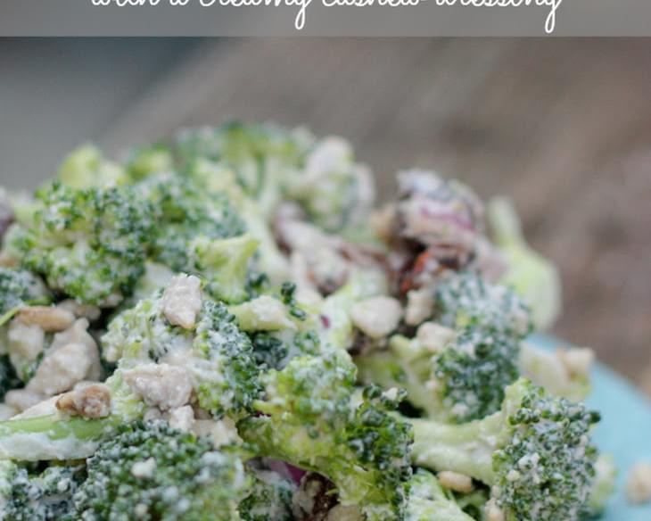 Raw Broccoli Raisin Salad