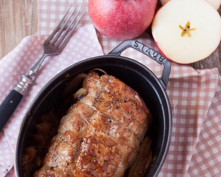 Roast Pork Loin With Apples