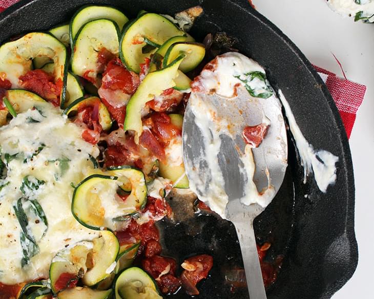 Deconstructed Manicotti Skillet with Zucchini Noodles