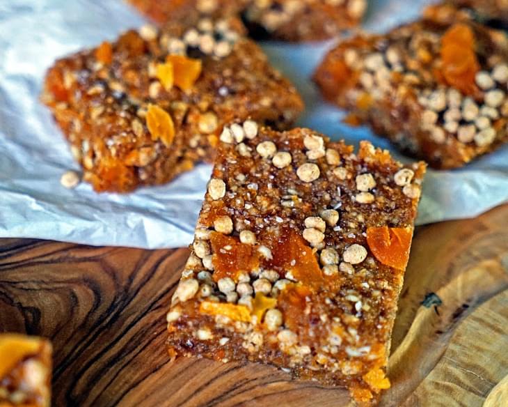 Easy No-Bake Apricot Nut Bars