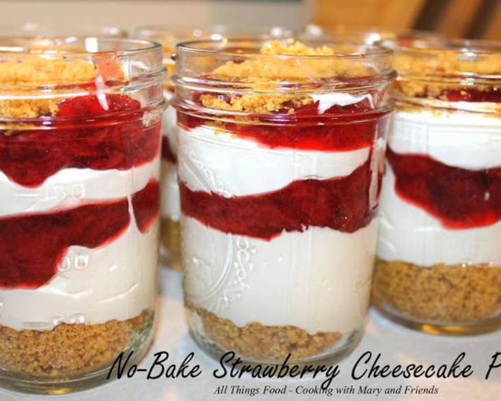 No-Bake Strawberry Cheesecake Parfaits