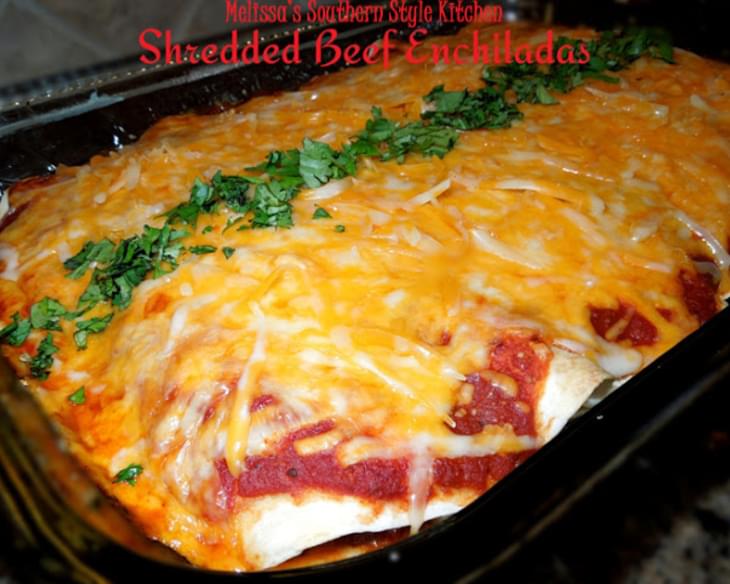 Shredded Beef Enchiladas