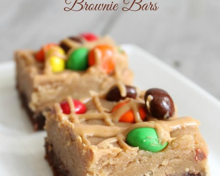 Peanut Butter Cookie Dough Brownie Bars