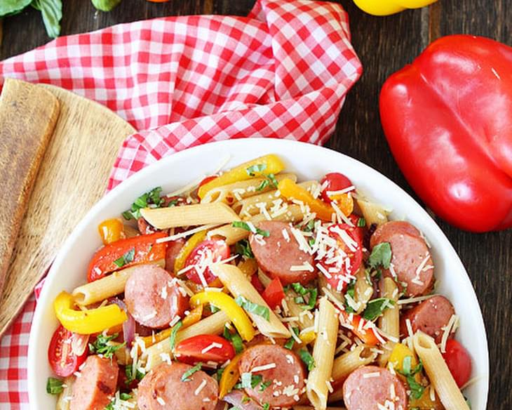 Spicy Sausage and Pepper Pasta