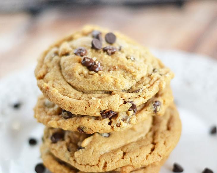 Flourless Peanut Butter Chocolate Chip Cookies