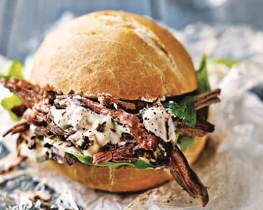 Slow-cooked Beef Buns With Smoked Chilli Sour Cream
