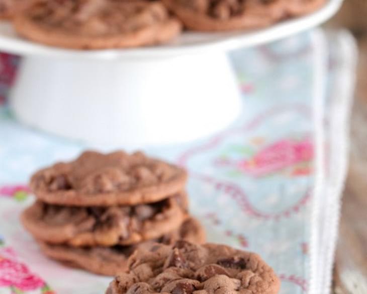 Chocolate Malted Chip Cookies