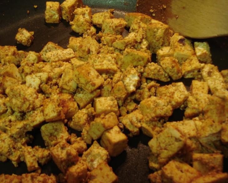 Southwestern Tofu Scramble with Veggies and Stewed Black Beans