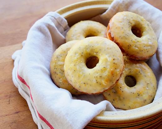Baked Lemon-Poppy Seed Donuts