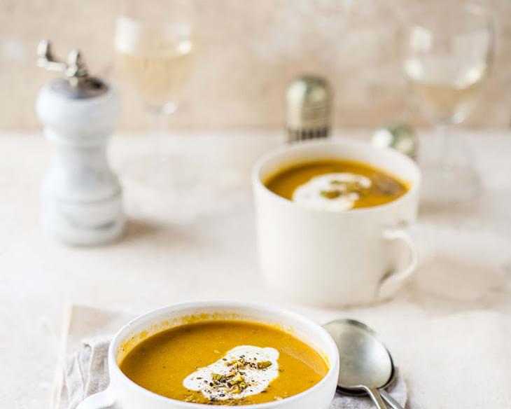 Carrot And Coriander Soup With Cumin And Orange