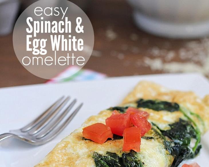 Easy Spinach & Egg White Omelette