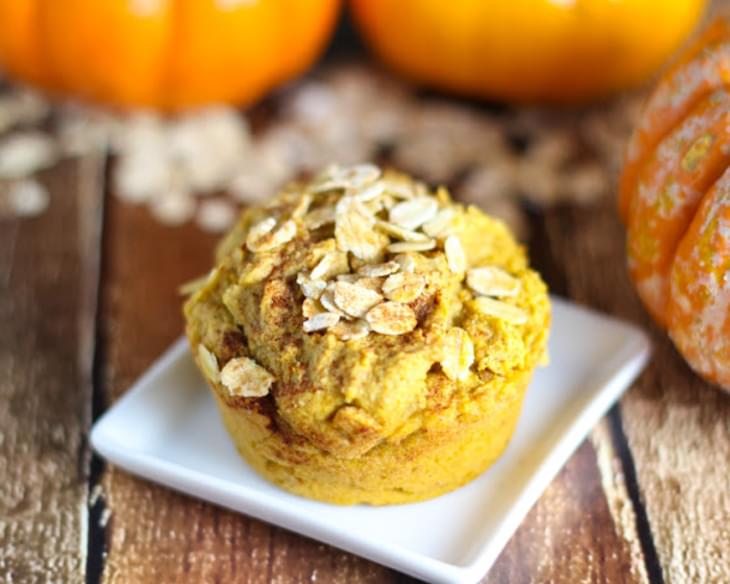 Healthy Pumpkin Oat Muffins