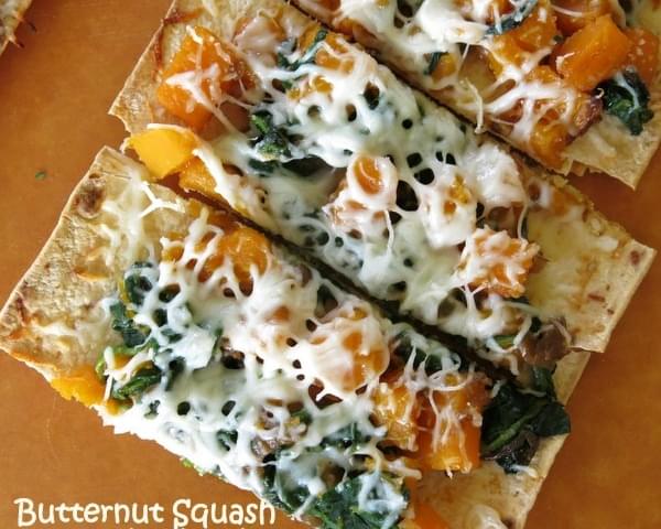 Pizza with Butternut Squash and Caramelized Onions