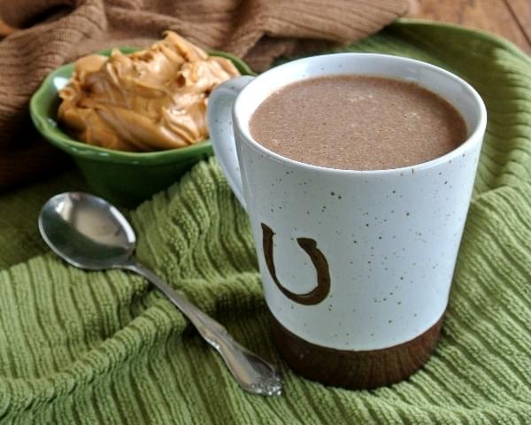 Slow Cooker Hot Chocolate with Peanut Butter