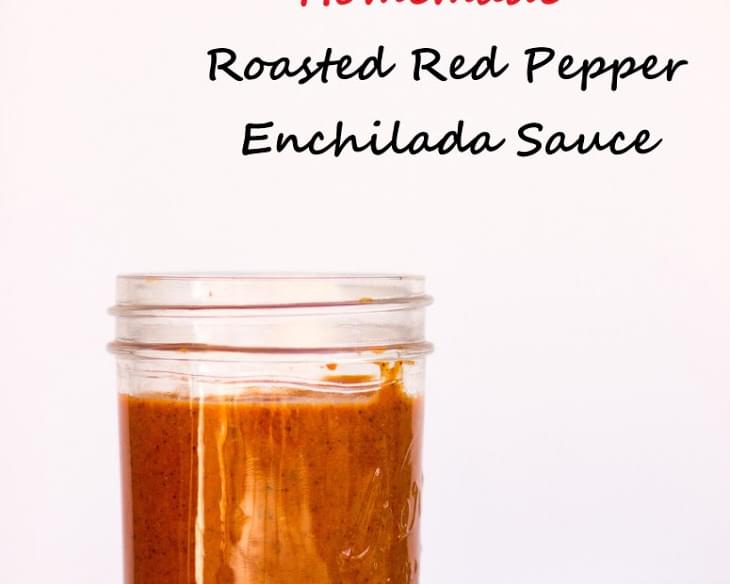 Homemade Roasted Red Pepper Enchilada Sauce {gf+v}