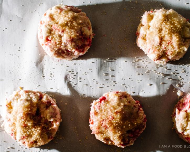 Lemon Raspberry Cream Scones