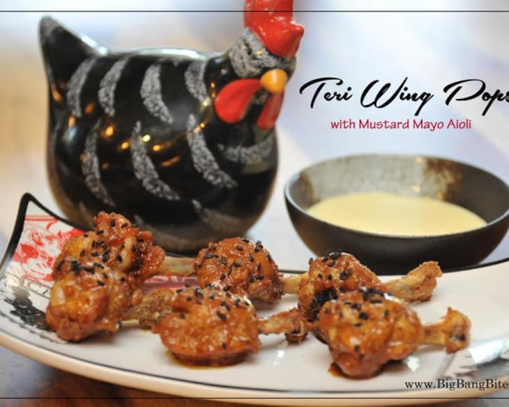 Teri Wing Pops with Mustard Mayo Aioli