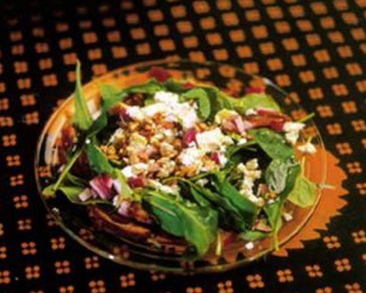 Arugula Salad with Dates and Chevre