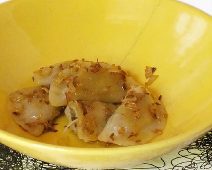 Polish Dumplings With Cabbage And Mushrooms (pierogi Z Kapusta I Grzybami)