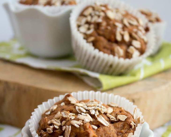 Whole Wheat Carrot Cake Muffins