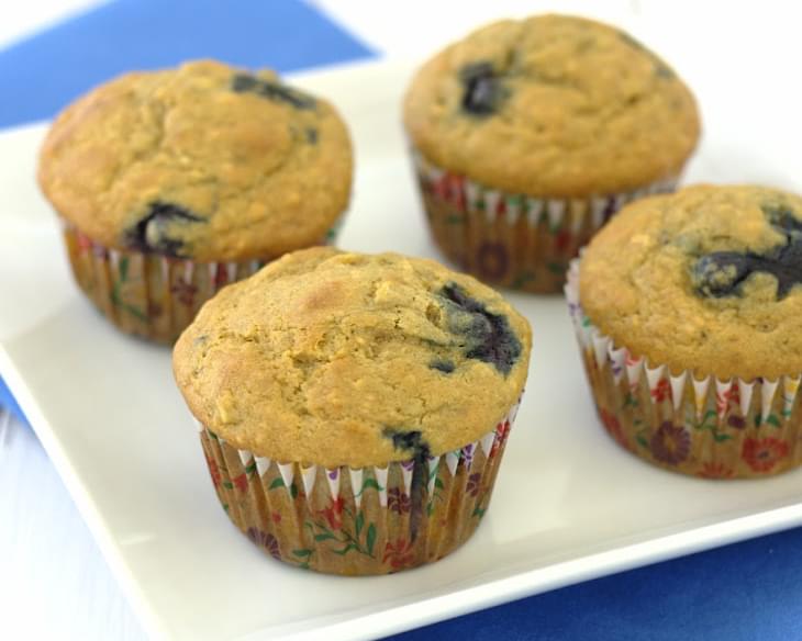 The Best (Healthy) Banana Blueberry Muffins