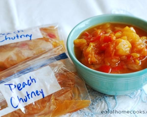 Slow Cooker Peach Chutney You Can Store in the Freezer