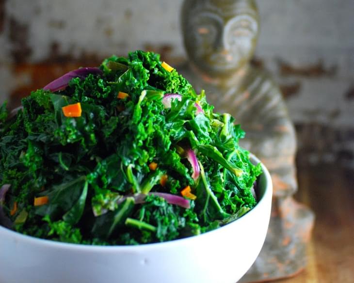 Thai Kale Salad with Coconut Lime Dressing