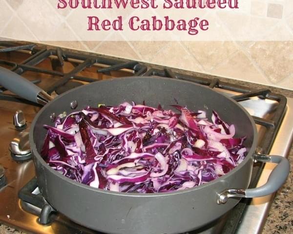 Southwest Sautéed Red Cabbage