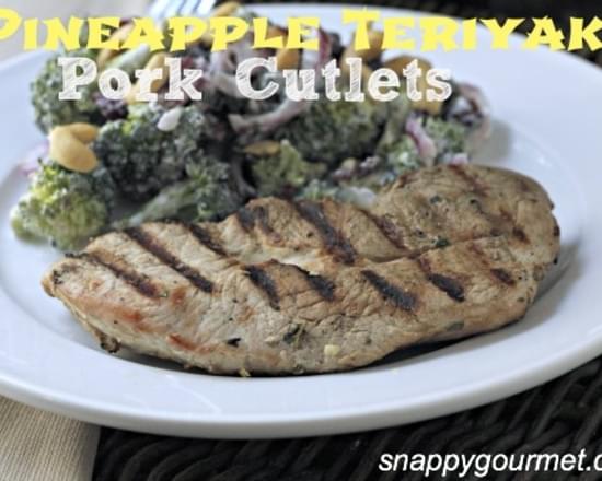 Pineapple Teriyaki Pork Cutlets