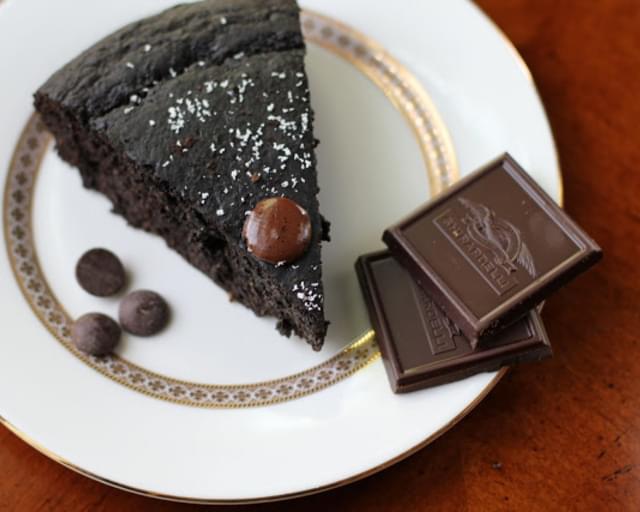 Dark Chocolate Coconut Cake