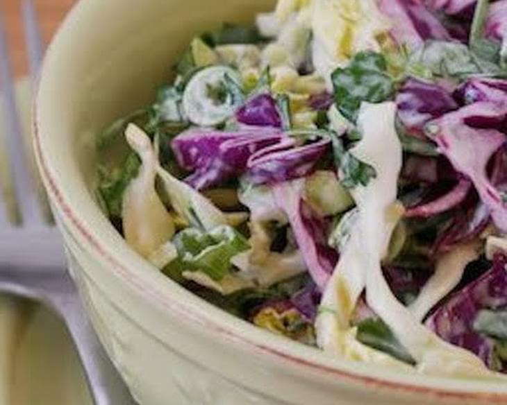 Spicy Mexican Slaw with Lime and Cilantro