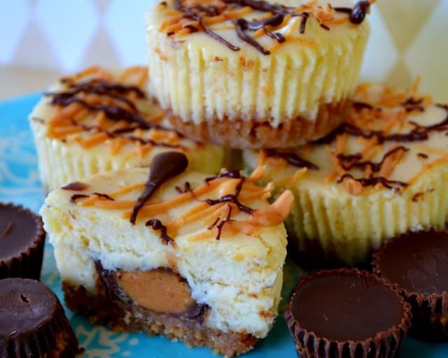 Reese's Peanut Butter Cup Mini Cheesecakes
