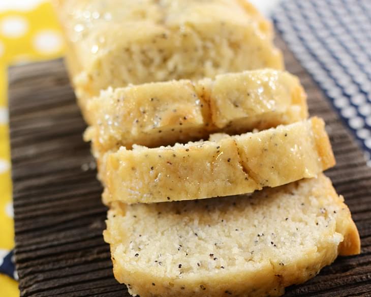 Glazed Lemon Poppy Seed Bread