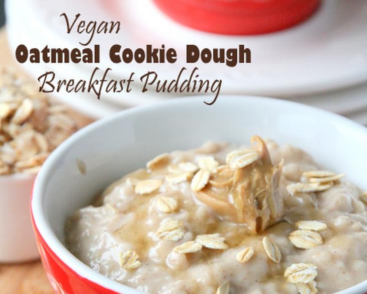 Oatmeal Cookie Dough Pudding (Vegan)