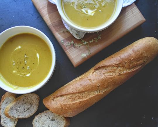 Curry Butternut Squash and Pear Soup