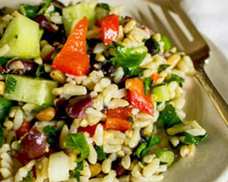 Mediterranean Rice Salad Recipe & Video