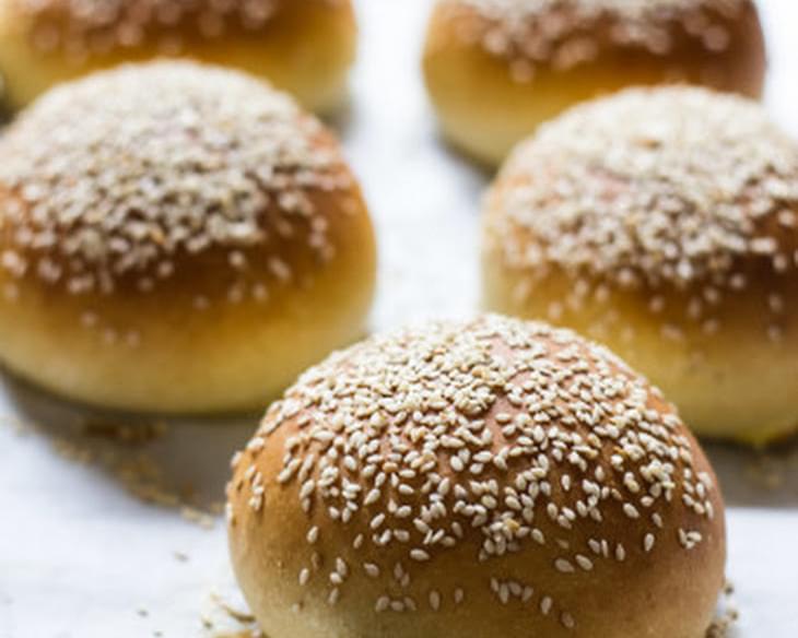 Light Brioche Hamburger Buns {whole Wheat}