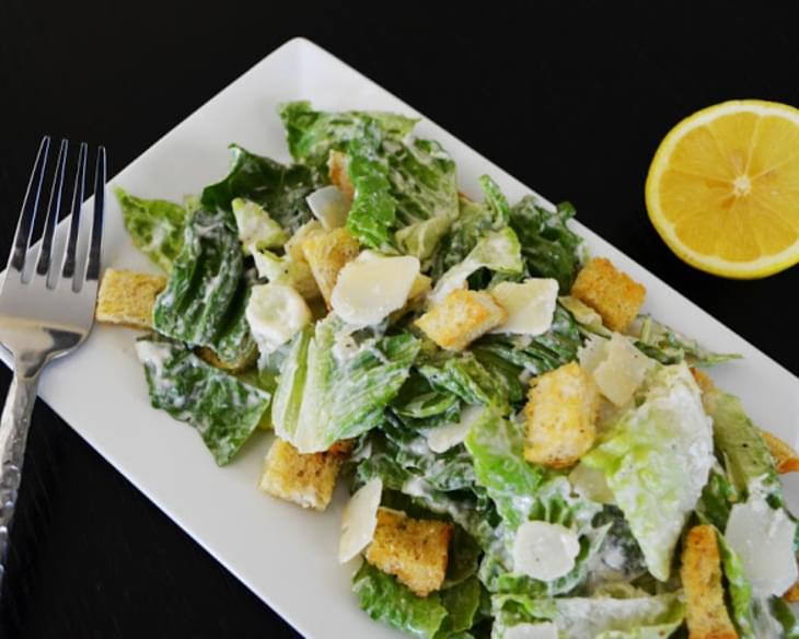 Caesar Salad with Home Made Caesar Dressing
