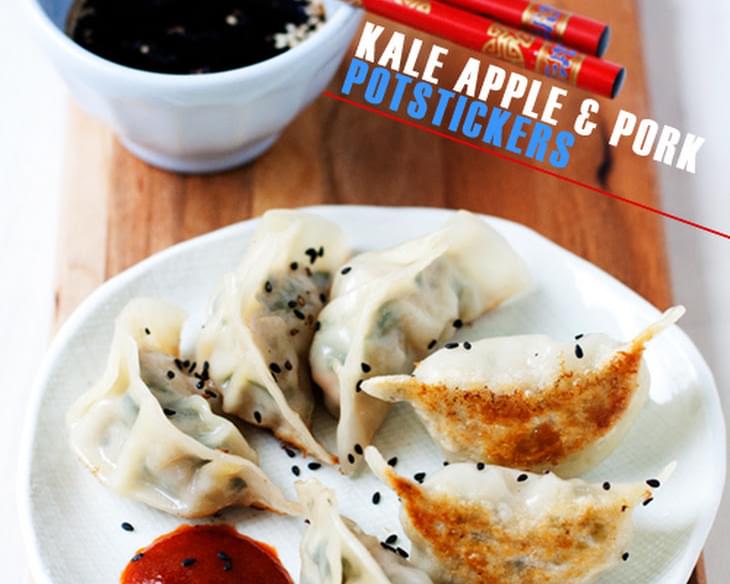 Kale, Apple, & Pork Potstickers