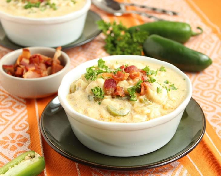 Spicy Corn Chowder with Bacon