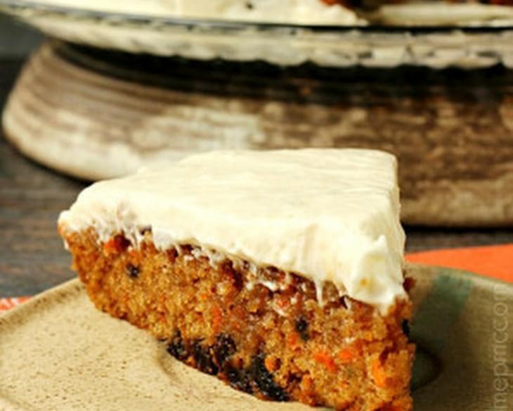 Carrot Cake Poke Cake with Salted Caramel Cinnamon Glaze