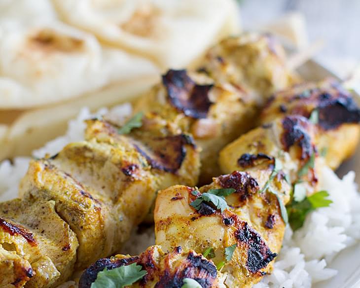 Grilled Indian Chicken Skewers