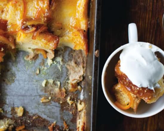 Orange-Marmalade Bread-and-Butter Pudding