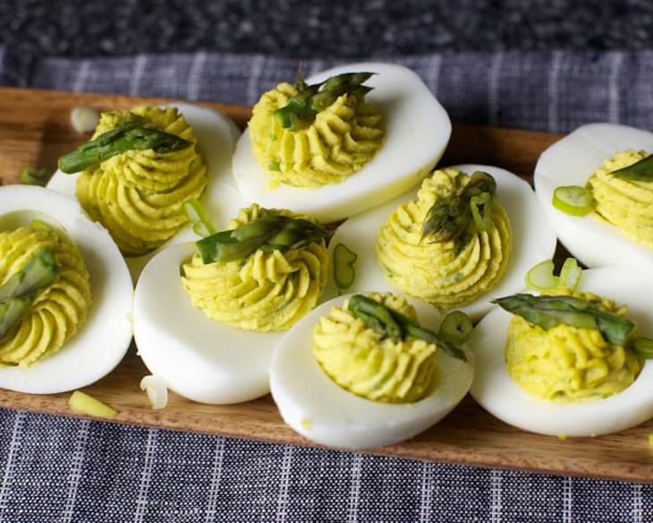 Asparagus-Stuffed Eggs