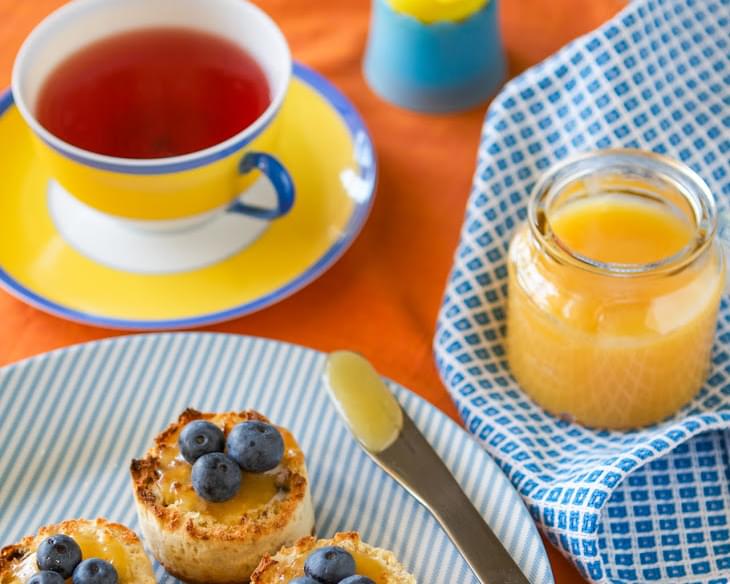 Mini Blueberry English Muffins