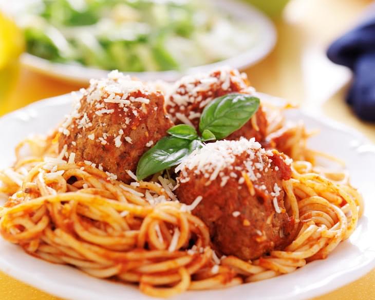 Slow Cooker Meatballs and Tomato Sauce